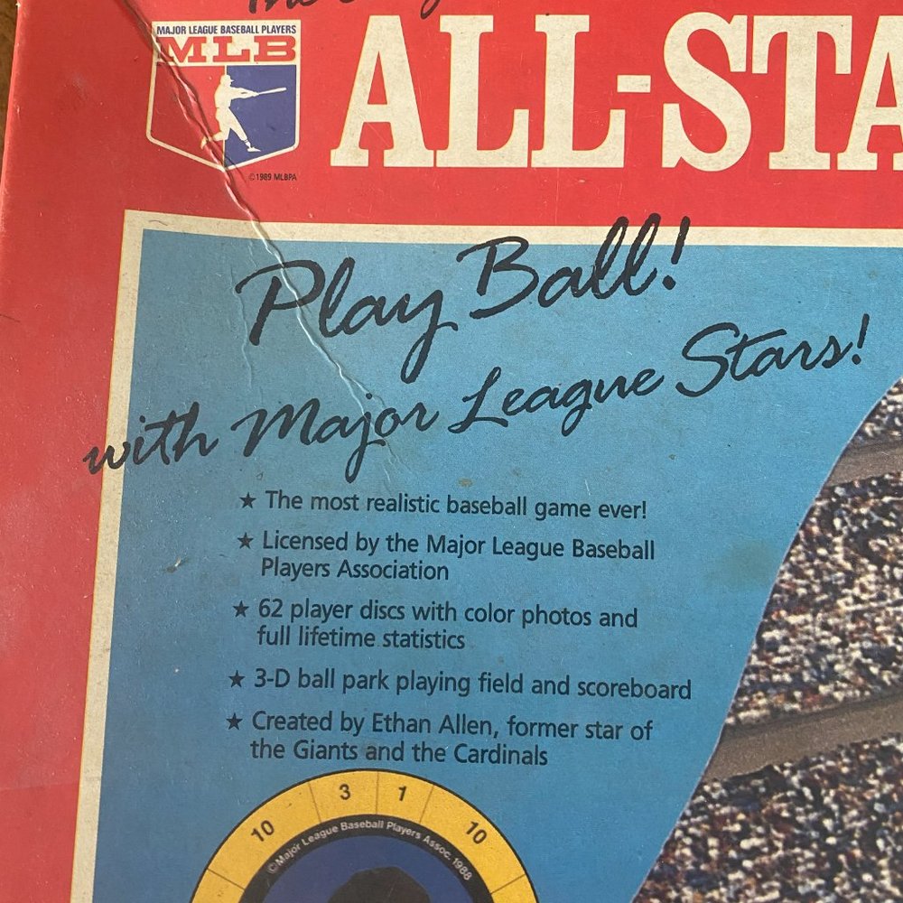 All-Star Baseball Vintage Board Game 1989 MLB player cards - Picture 3 of 3